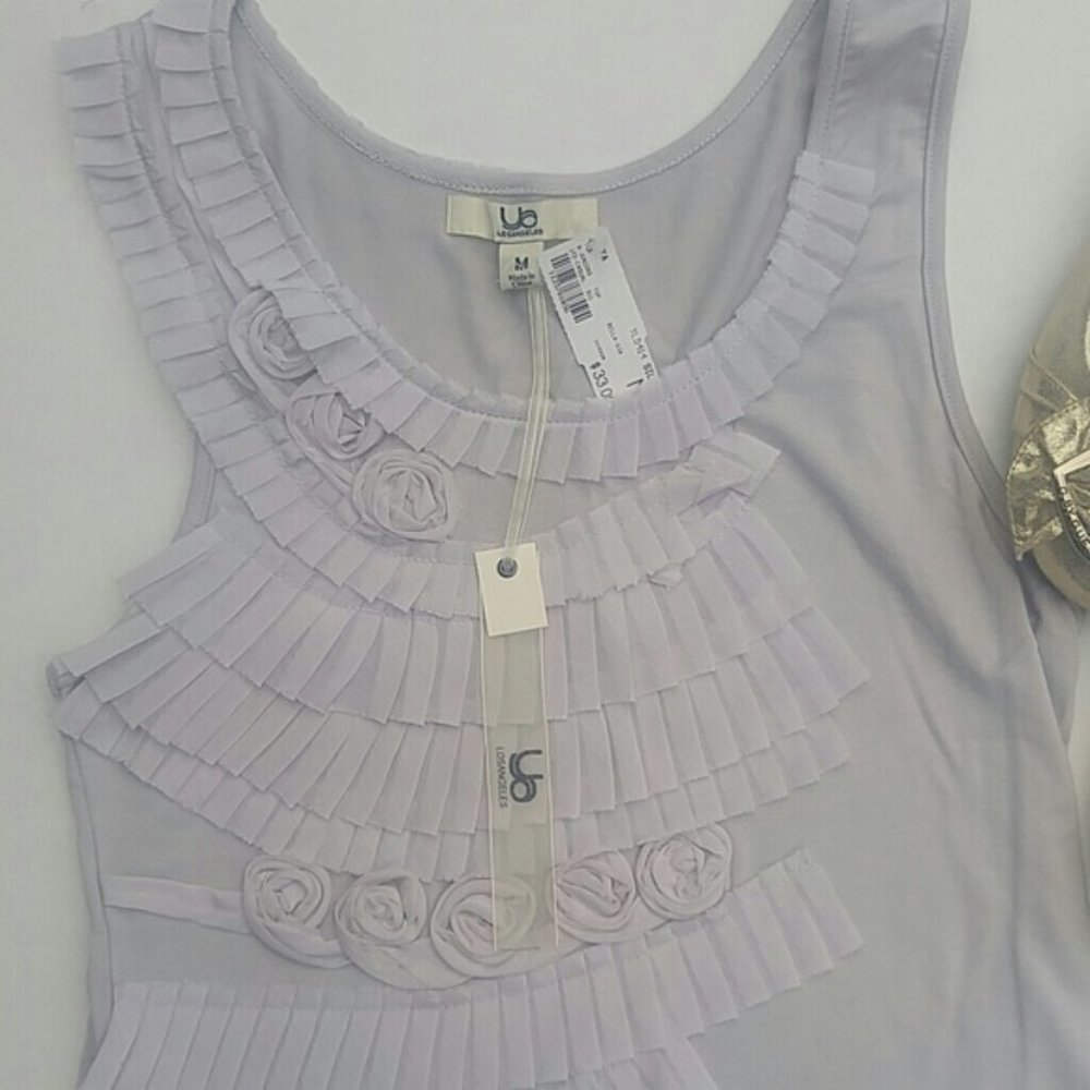Ya Los Angeles NEW Grey Tank Cotton Rayon Top SZ M